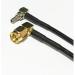 Пигтейл  CRC9-SMA (male) угловой - 15 см - кабельная сборка
